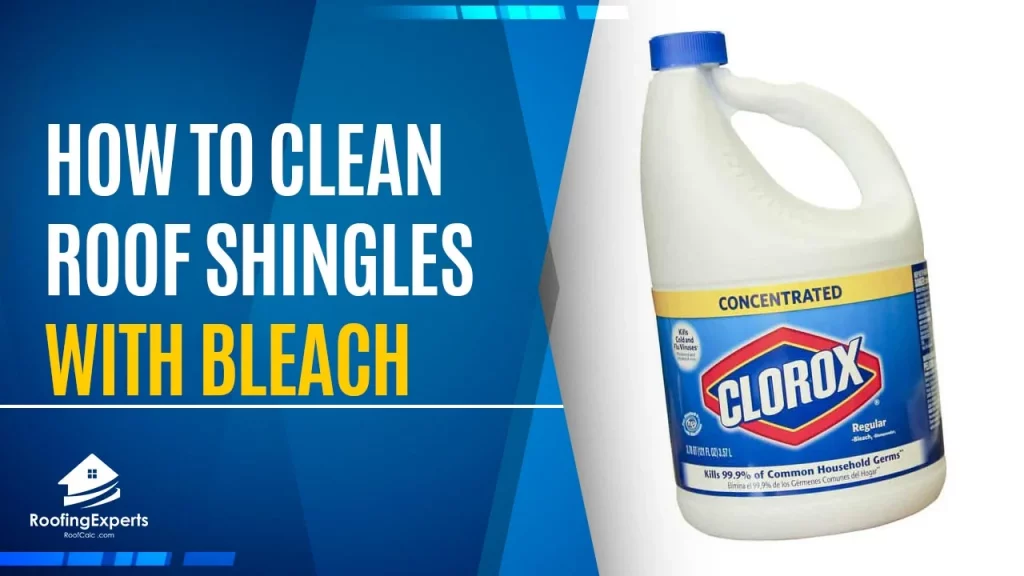 how to clean roof shingles with bleach