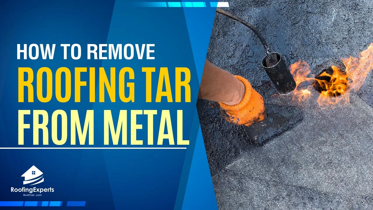 how to remove roofing tar from metal