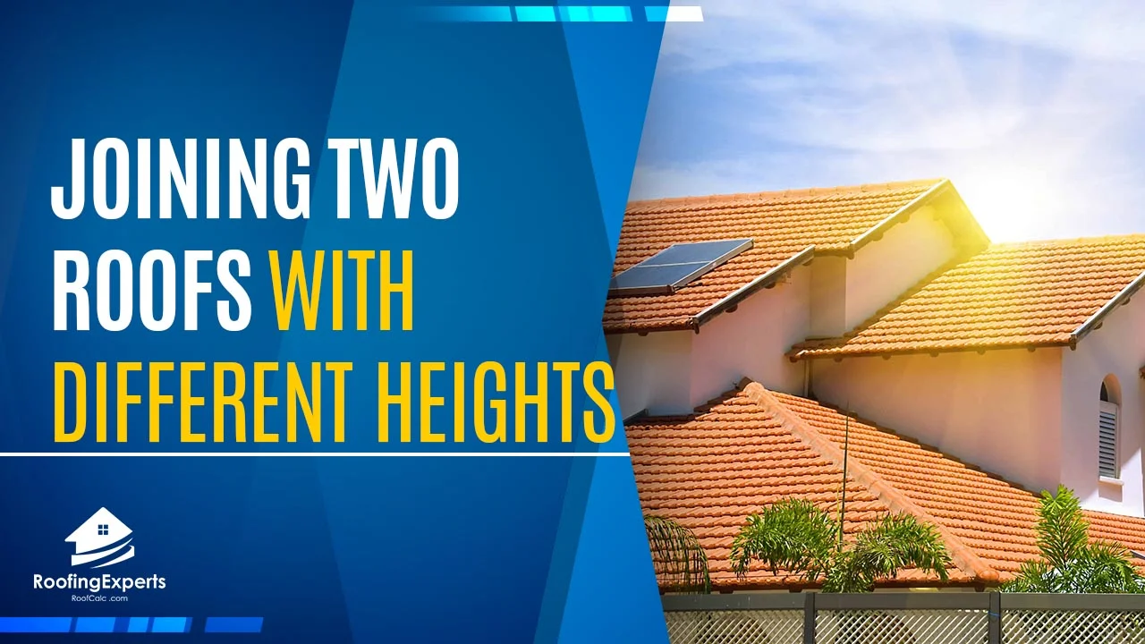 joining two roofs with different heights