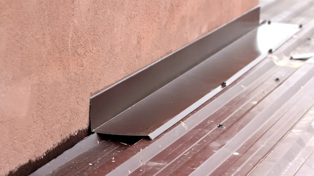 How To Flash A Metal Roof Wall In 3 Easy Steps - How To Flash A Roof Against Brick Wall