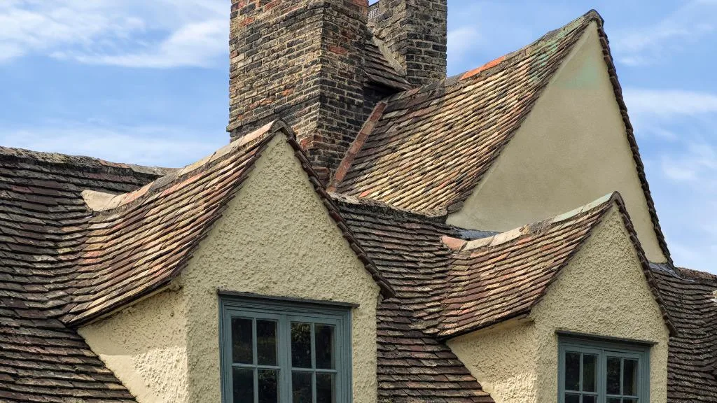 Medieval gabled roof