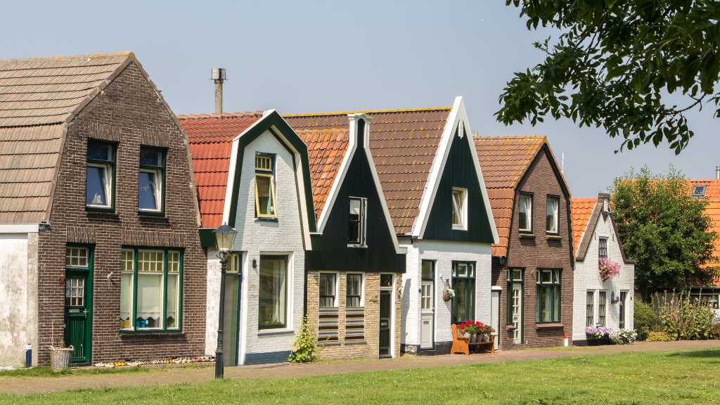 Typical Dutch gable house