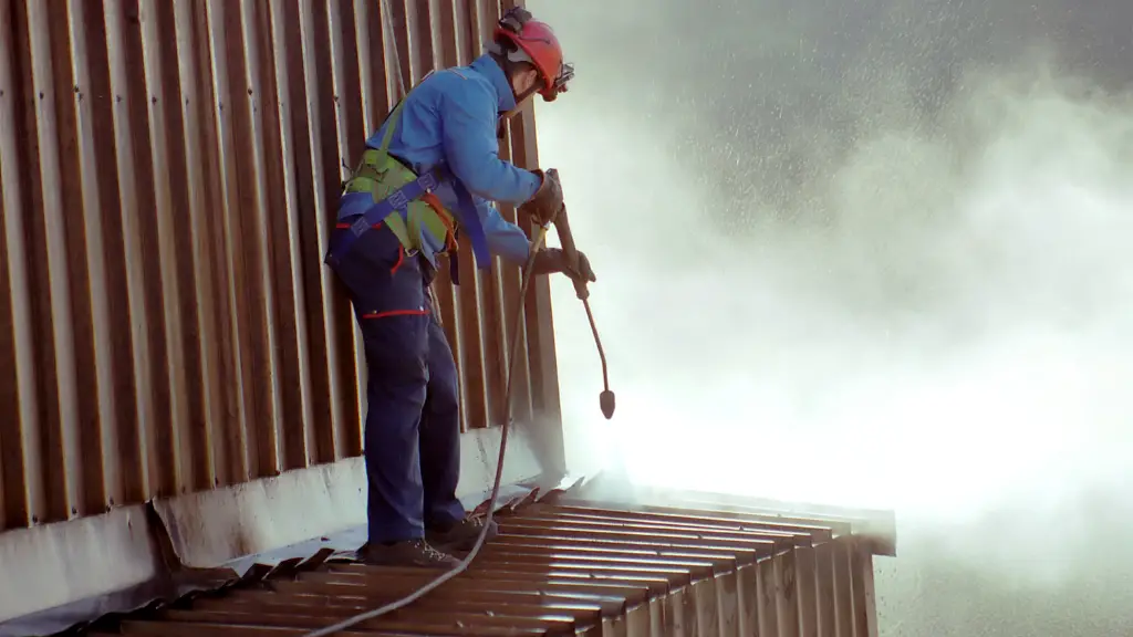 cleaning a roof