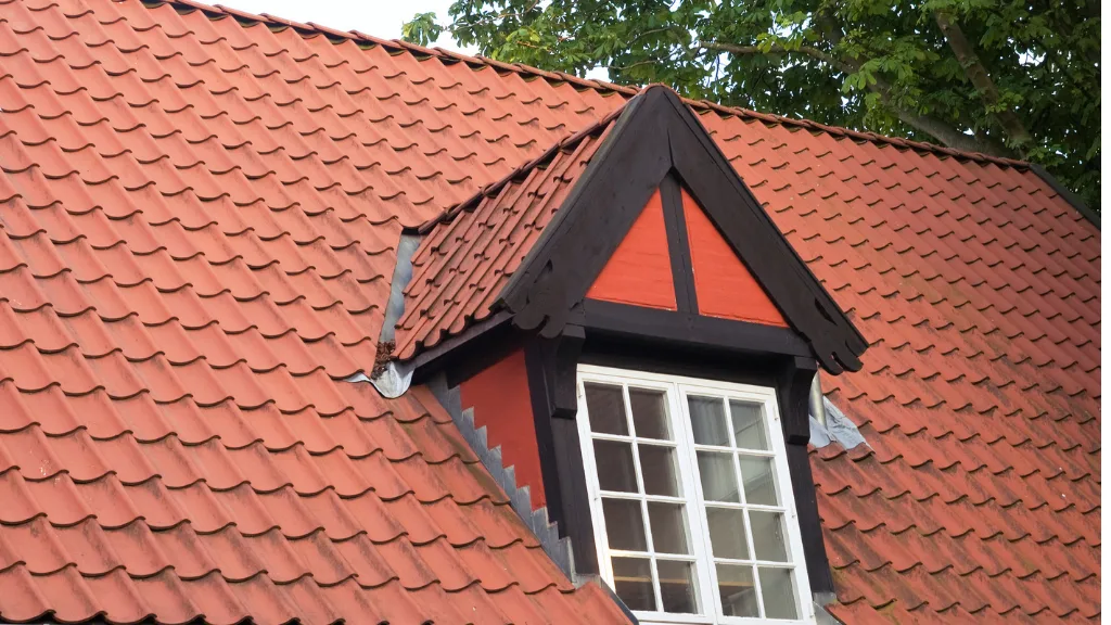 how to paint dormers on a steep roof